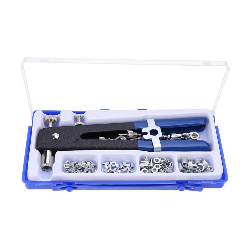 86pcs Hand Riveter Nut Rivet Gun Kit M3-M8 Manual Threaded Nut Rive Tool Kit Stainless Steel Nuts Household Hand Repair Tool
86pcs Hand Riveter Nut Rivet Gun Kit M3-M8 Manual Threaded Nut Rive Tool Kit Stainless Steel Nuts Household Hand Repair Tool