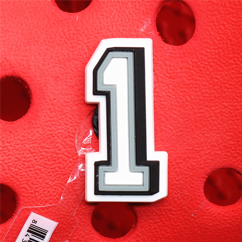 2021 Original PVC Shoe Buckle Accessories Funny Digital Heart Shaped Feces Shoes Decoration Charms Bracelets Kids Gifts