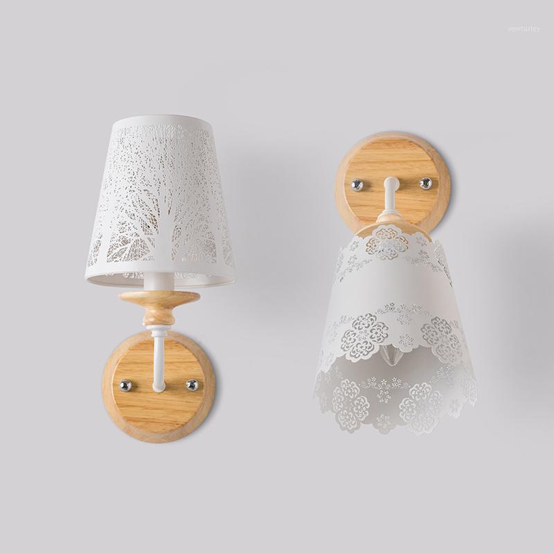 Pastoral style romantic Led Light r white wrought iron wood Wall Lights creative Nordic aisle staircase lighting bedside lamp1
Pastoral style romantic Led Light r white wrought iron wood Wall Lights creative Nordic aisle staircase lighting bedside lamp1
