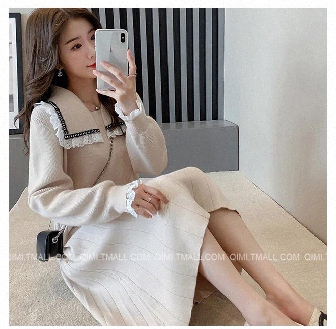JXMYY 2020 new Japanese mid-length sweater dress women lazy style Korean loose super fairy knitted skirt Western style #GK9m, Black;gray
JXMYY 2020 new Japanese mid-length sweater dress women lazy style Korean loose super fairy knitted skirt Western style #GK9m, Black;gray
