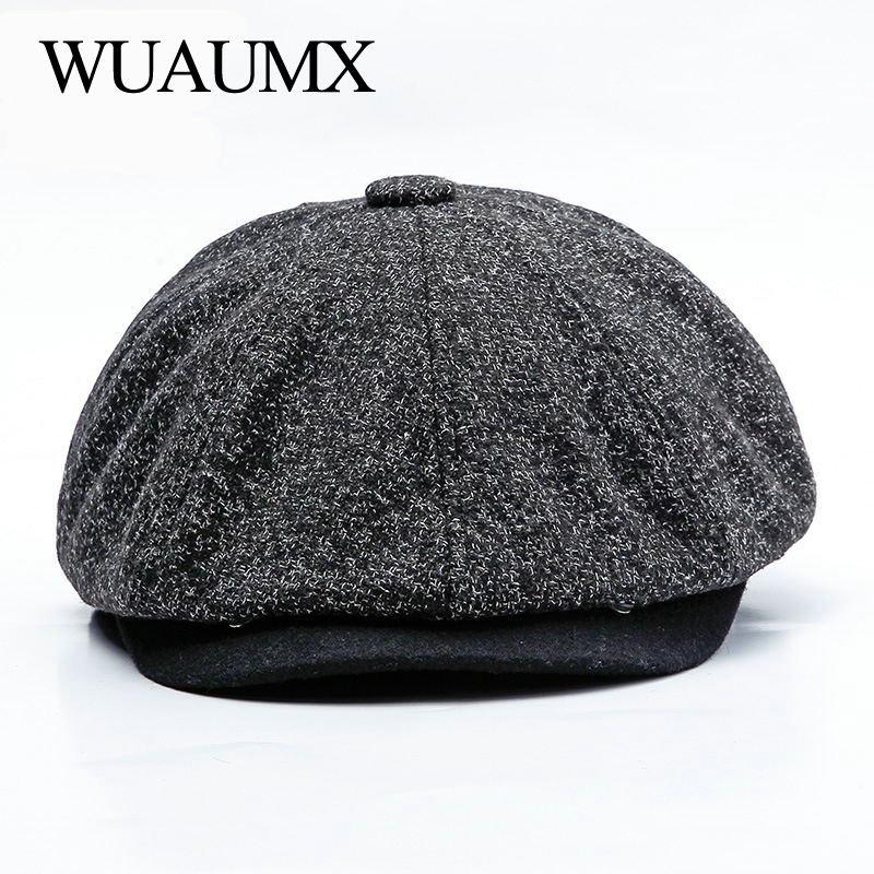 Wuaumx Unisex Autumn Winter Retro Newsboy Caps Men Women Warm Octagonal Hat For Male Detective Hats Painter Caps Visors chapeau, Dark grey
Wuaumx Unisex Autumn Winter Retro Newsboy Caps Men Women Warm Octagonal Hat For Male Detective Hats Painter Caps Visors chapeau, Dark grey