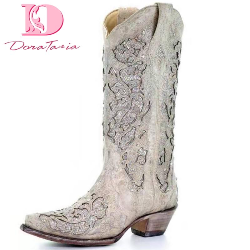 DoraTasia Big Size 34-43 Ladies Chunky Heels Mid Calf Boots Square Toe Crystal Boots Women 2020 Concise Elegant Shoes Woman, Beige
DoraTasia Big Size 34-43 Ladies Chunky Heels Mid Calf Boots Square Toe Crystal Boots Women 2020 Concise Elegant Shoes Woman, Beige