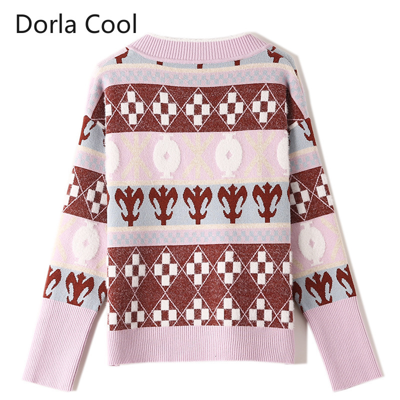 New Autumn Winter Shirts with V-cleavage of Casual Floral Women Tops Girl Loose Basic Designer Jumper Christmas Sweaters H6cv, Purple
New Autumn Winter Shirts with V-cleavage of Casual Floral Women Tops Girl Loose Basic Designer Jumper Christmas Sweaters H6cv, Purple