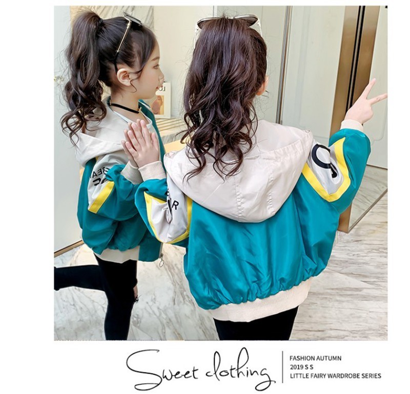 CROAL CHERIE Jacket For Kids Girls Windbreaker Boy Coat Children's Jacket for Autumn Kids Clothes Clothing Outwear 110-170cm 201125