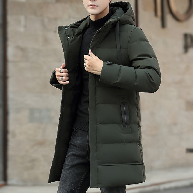 Men Winter Parka Long Section 4 colors New Warm Thicken Jacket Outwear Windproof Coat Hooded Plus Size 6XL 201214