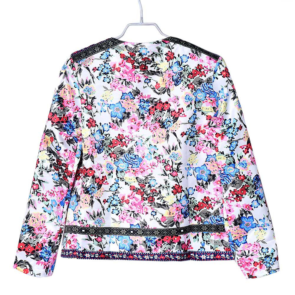JAYCOSIN Female jacket Women Floral Printed Short Jacket Long Sleeve women winter 2019 coats Outwear L300726 T200111