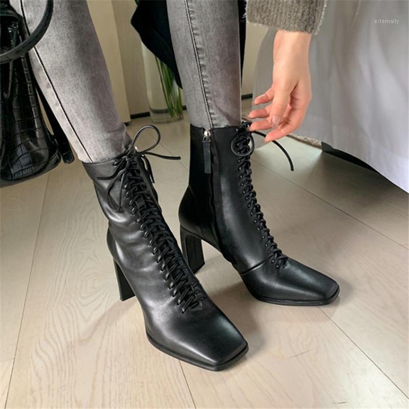 PXELENA Plus Size 34-41 Fashion High Heels Dress Office Party Date Ankle Boots Women Genuine Leather Autumn Winter Lace Up Shoes1, Apricot autumn
PXELENA Plus Size 34-41 Fashion High Heels Dress Office Party Date Ankle Boots Women Genuine Leather Autumn Winter Lace Up Shoes1, Apricot autumn