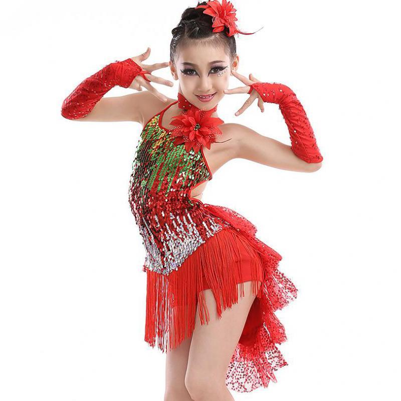 New Latin Dance Dress For Girls Costumes Girls Sequins Tassels Children's Examination Competition Dance Performance Clothing, Photo color
New Latin Dance Dress For Girls Costumes Girls Sequins Tassels Children's Examination Competition Dance Performance Clothing, Photo color
