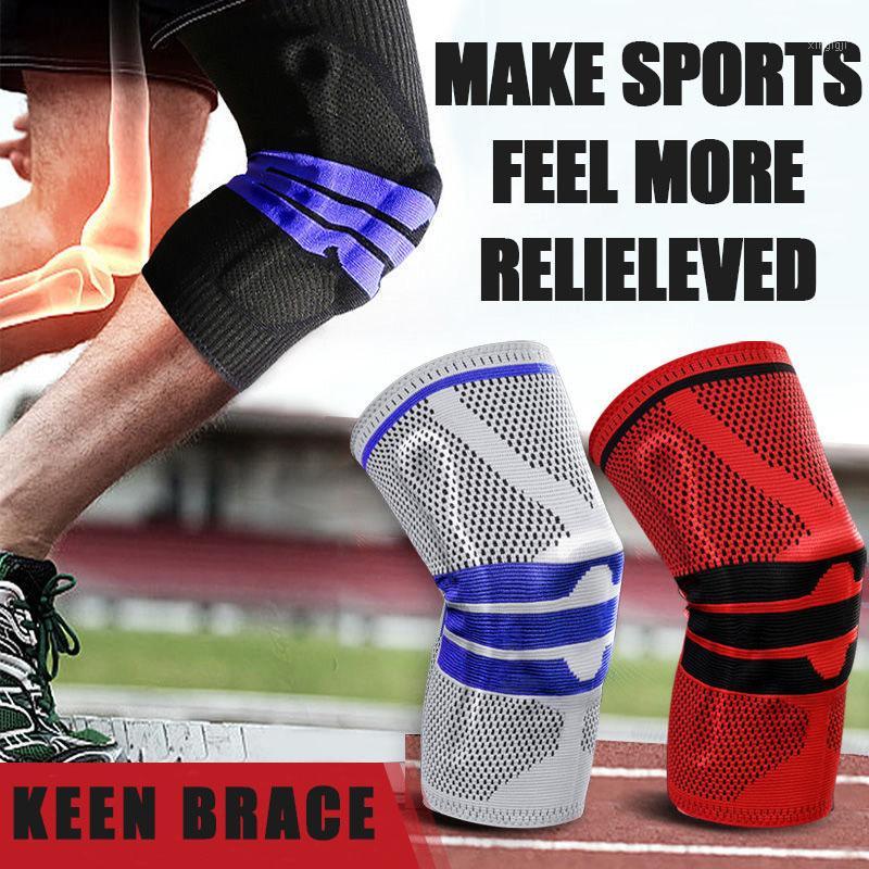 Elastic wrap patella recovery knee brace for arthritis Silicone gel basketball knee pads Volleyball kneepad bike sports safety1, Red
Elastic wrap patella recovery knee brace for arthritis Silicone gel basketball knee pads Volleyball kneepad bike sports safety1, Red