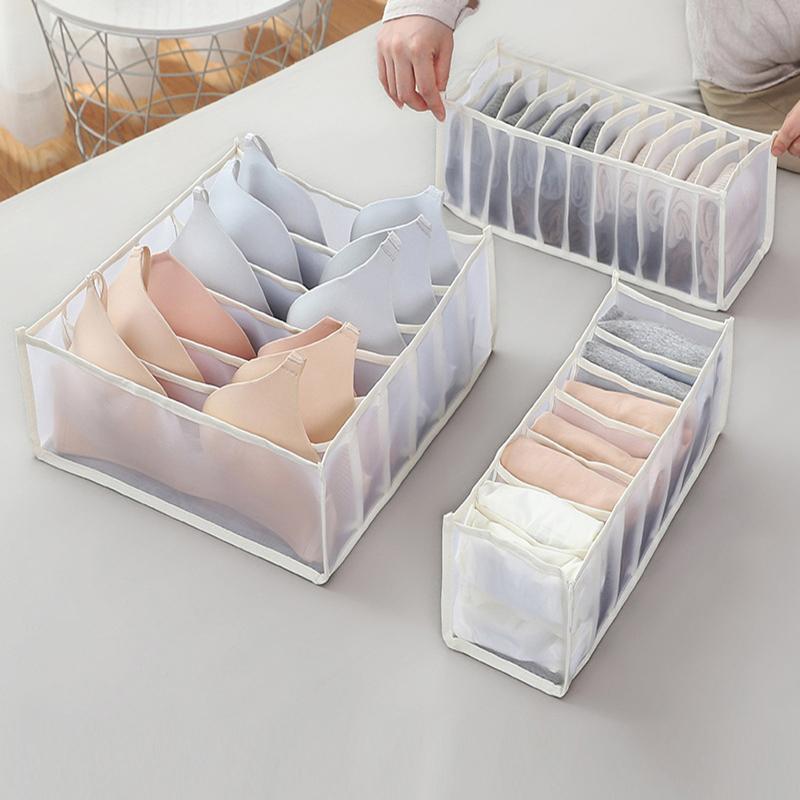 New Underwear Socks Bra Organizer Storage Box Drawer Closet Organizers Boxes For Underwear Scarfs Socks Bra Compartments
New Underwear Socks Bra Organizer Storage Box Drawer Closet Organizers Boxes For Underwear Scarfs Socks Bra Compartments