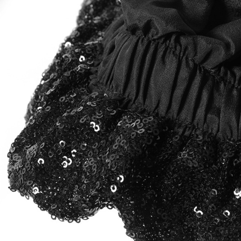 TWOTWINSTYLE Heavy Sequin Pants Female High Waist Bottom Bandages Trousers For Women Spring Fashion Streetwear New 201106