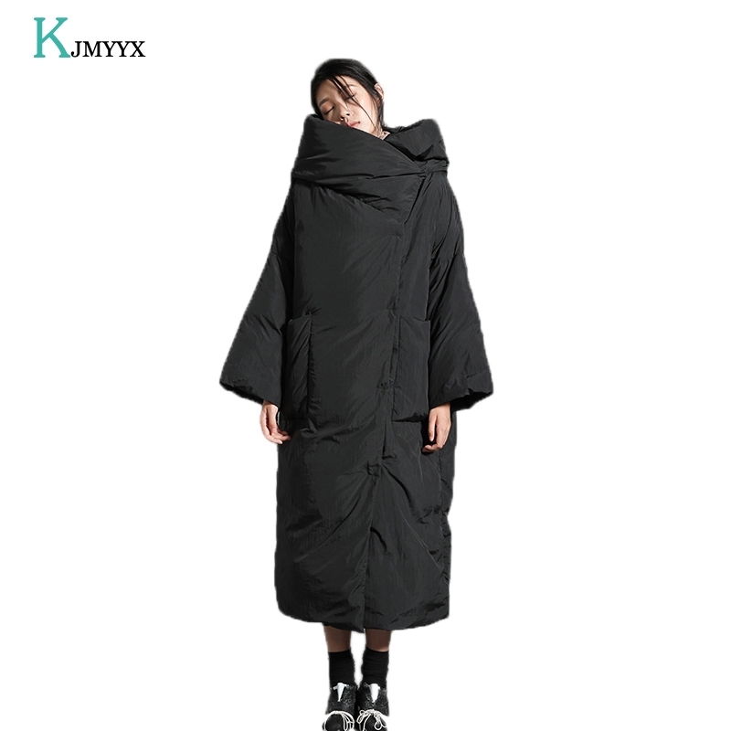 KJMYYX winter jacket women New Thicken Long Hooded parka women winter coat Warm Jacket Female Coats Overcoat 201019