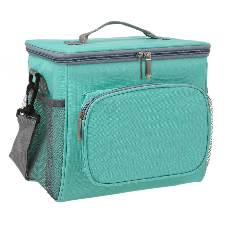 Lunch Bag Leakproof Reusable Insulated Durable Cooler Lunch Bag Office Picnic Beach Box with Adjustable Shoulder Strap