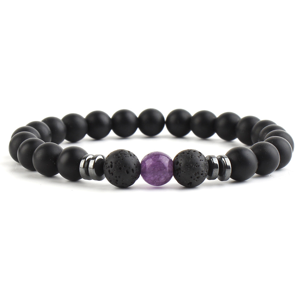 Popular Deisgn 8MM Natural Stone Strands Beads Bracelet Jewelry for Men Women Lovers Gift