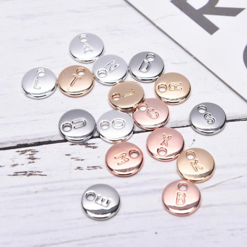 Top Quality 26pcs/lot Double side Silver Plated Gold Color Alphabet A-Z Letter Tag Charms Stamp Initial Charm For Jewelry Making
Top Quality 26pcs/lot Double side Silver Plated Gold Color Alphabet A-Z Letter Tag Charms Stamp Initial Charm For Jewelry Making