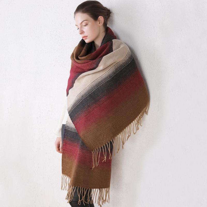 175cm long Scarf autumn and winter star with the same paragraph cashmere wool fashion striped lady scarf shawl
175cm long Scarf autumn and winter star with the same paragraph cashmere wool fashion striped lady scarf shawl