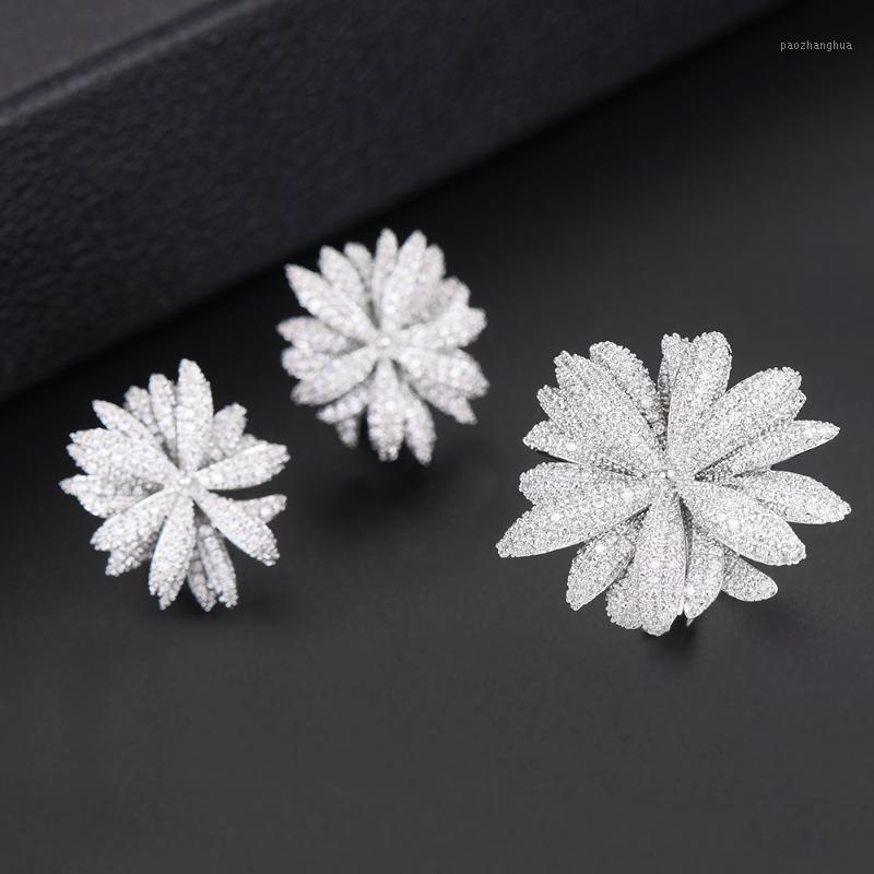 Earrings & Necklace GODKI Est Luxury Fireworks Daisy Flower Cubic Zironia CZ Jewelry Sets For Women Wedding Dubai Bridal Set, Silver
Earrings & Necklace GODKI Est Luxury Fireworks Daisy Flower Cubic Zironia CZ Jewelry Sets For Women Wedding Dubai Bridal Set, Silver