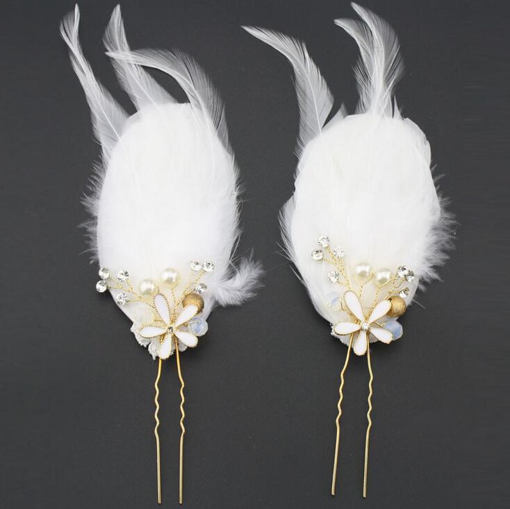 2pack Free shipping Elegant Feather Hair Accessories with Alloy Ornaments for Bride (Two pcs in One Package
2pack Free shipping Elegant Feather Hair Accessories with Alloy Ornaments for Bride (Two pcs in One Package