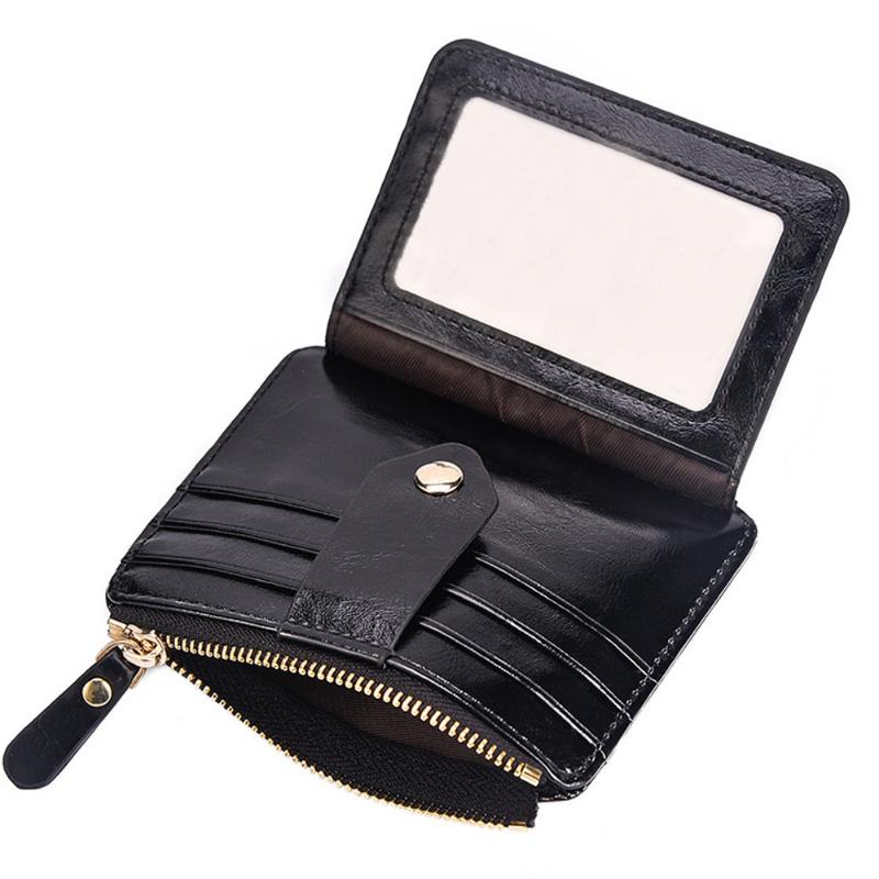Men Blocking Short Leather Wallet Women Small Holder Business Cards Bags Female Solid Zipper Coin Purse Portable, Black
Men Blocking Short Leather Wallet Women Small Holder Business Cards Bags Female Solid Zipper Coin Purse Portable, Black