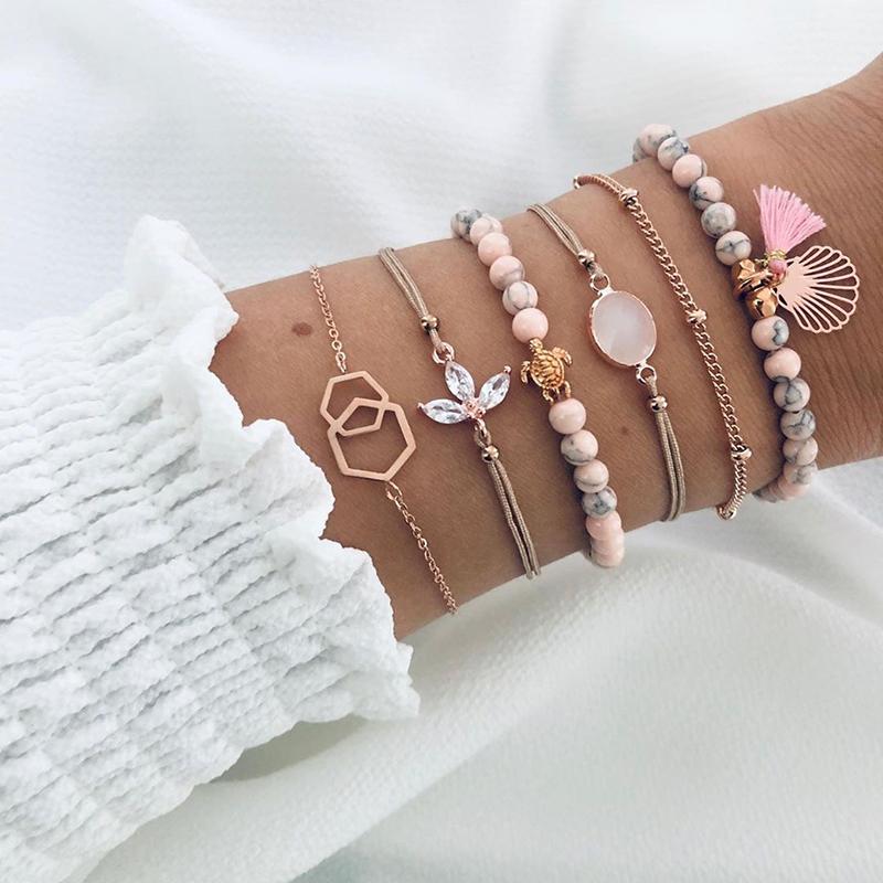 Modyle Bohemian Tassel Beads Charm Bracelets Set For Women Girls Fashion Pineapple Heart Geometric Bracelet Jewelry
Modyle Bohemian Tassel Beads Charm Bracelets Set For Women Girls Fashion Pineapple Heart Geometric Bracelet Jewelry