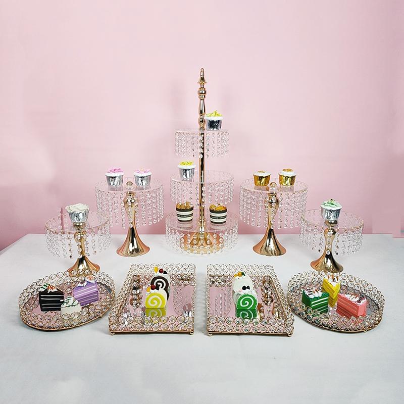 Other Bakeware 9pcs Gold Acrylic Round Metal Crystal Cupcake Dessert Display Tray Rack Kitchen Cake Tools Wedding Decorations
Other Bakeware 9pcs Gold Acrylic Round Metal Crystal Cupcake Dessert Display Tray Rack Kitchen Cake Tools Wedding Decorations
