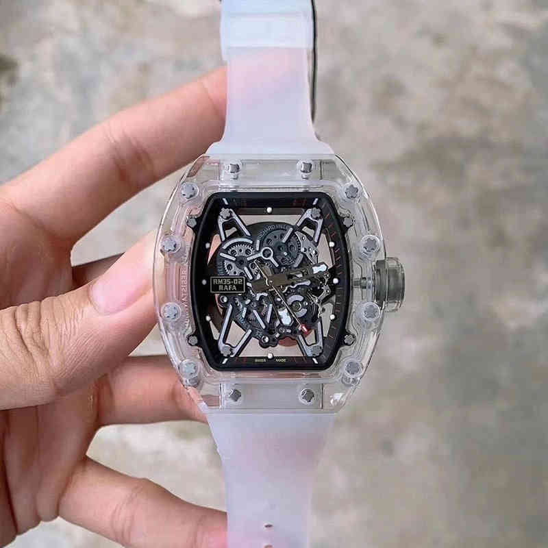 Richa Business Leisure Rm35-02 Fully Automatic Mechanical Mill Watch Crystal Case Tape Men's Watch NT7U, Slivery;brown
Richa Business Leisure Rm35-02 Fully Automatic Mechanical Mill Watch Crystal Case Tape Men's Watch NT7U, Slivery;brown