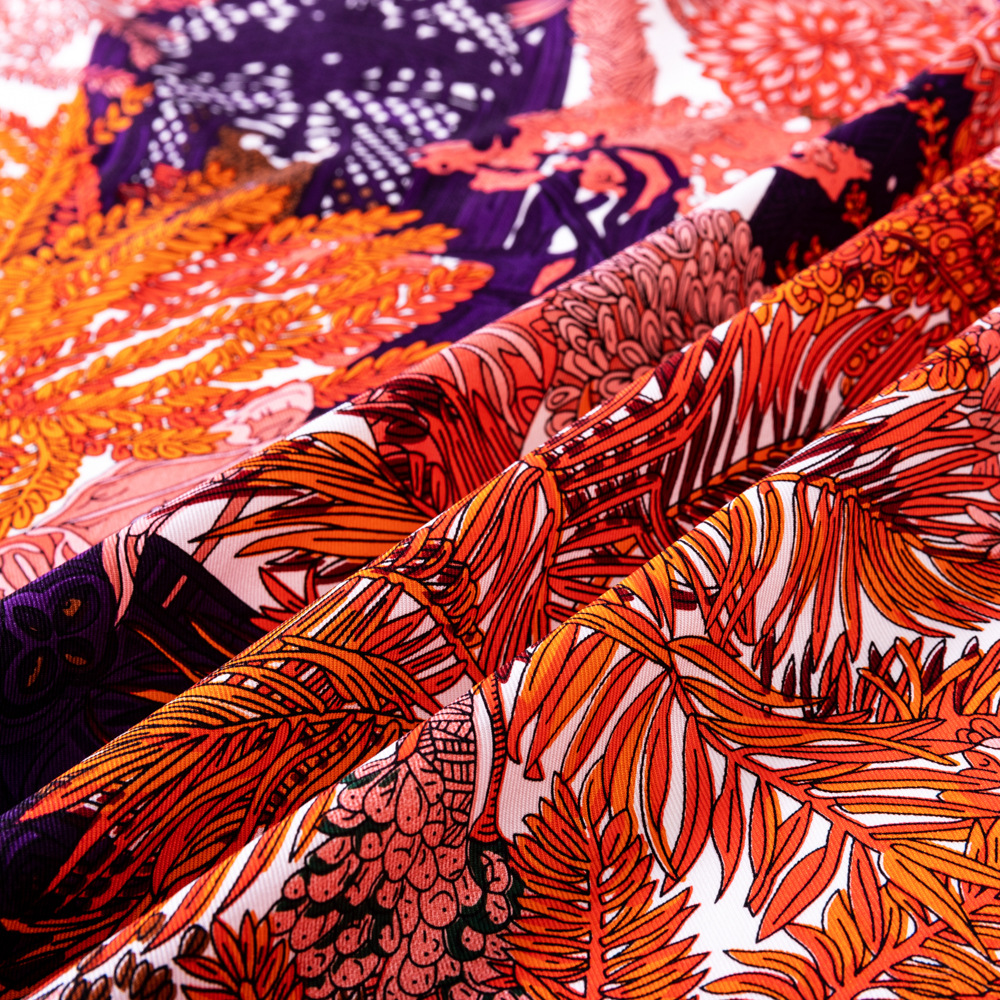 Square 100% Silk Scarf Shawl Hijab 90*90cm Women Head Scarves Double-Sided Hand Rolled Edge Scarfs for Hair Wrapping