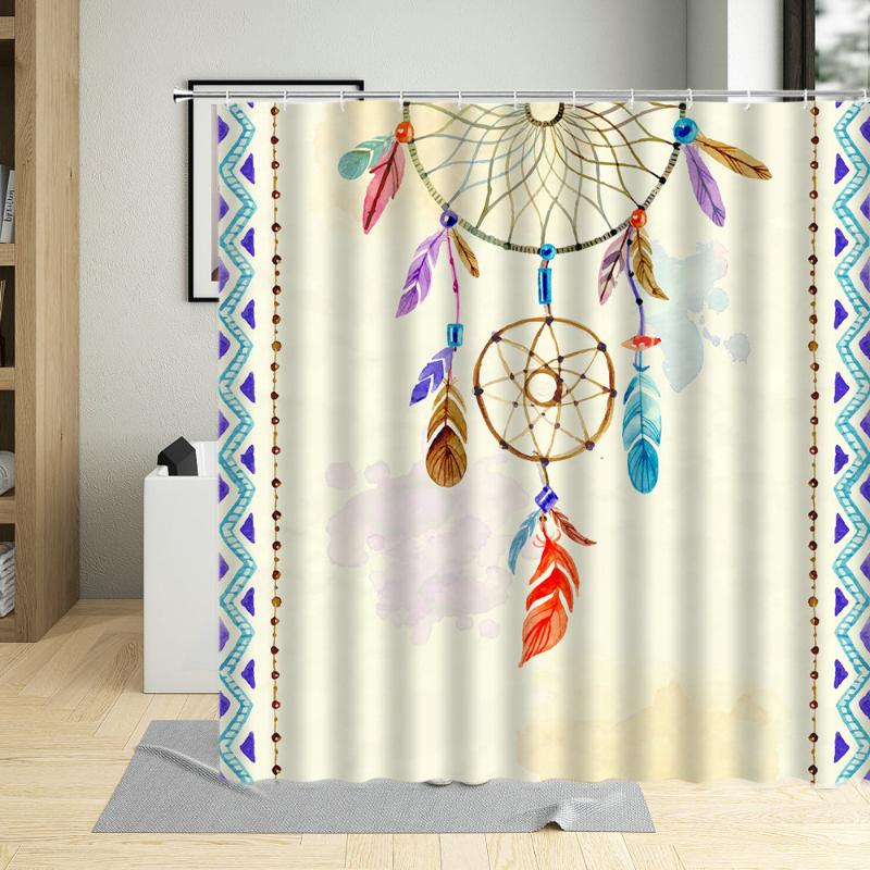 Nordic Miracille Dreamcatcher Pattern Bathroom Curtains Retro Dreamnet Feather Home Decor Bathtub Shower Curtain With Hooks
Nordic Miracille Dreamcatcher Pattern Bathroom Curtains Retro Dreamnet Feather Home Decor Bathtub Shower Curtain With Hooks