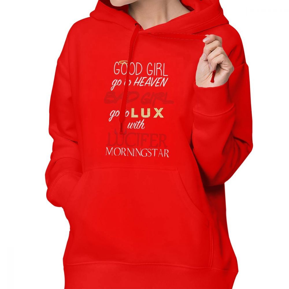 Lucifer Hoodie Go To Lux With Lucifer Hoodies White Trendy Hoodies Women XXL Long-sleeve Printed Streetwear Pullover Hoodie 201102