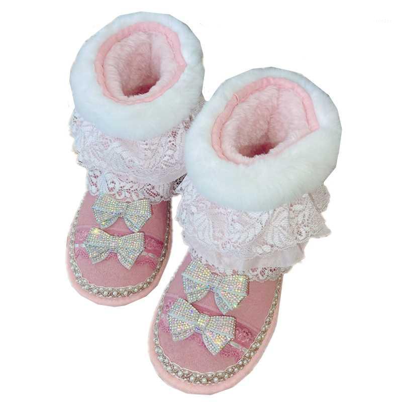 Sweet Fur Women Snow Boots 2021 Bling Rhinestones Bow Lace Tassel Ankle Boots Thick Plush Warm Furry Winter Shoes Pink1, Pink
Sweet Fur Women Snow Boots 2021 Bling Rhinestones Bow Lace Tassel Ankle Boots Thick Plush Warm Furry Winter Shoes Pink1, Pink