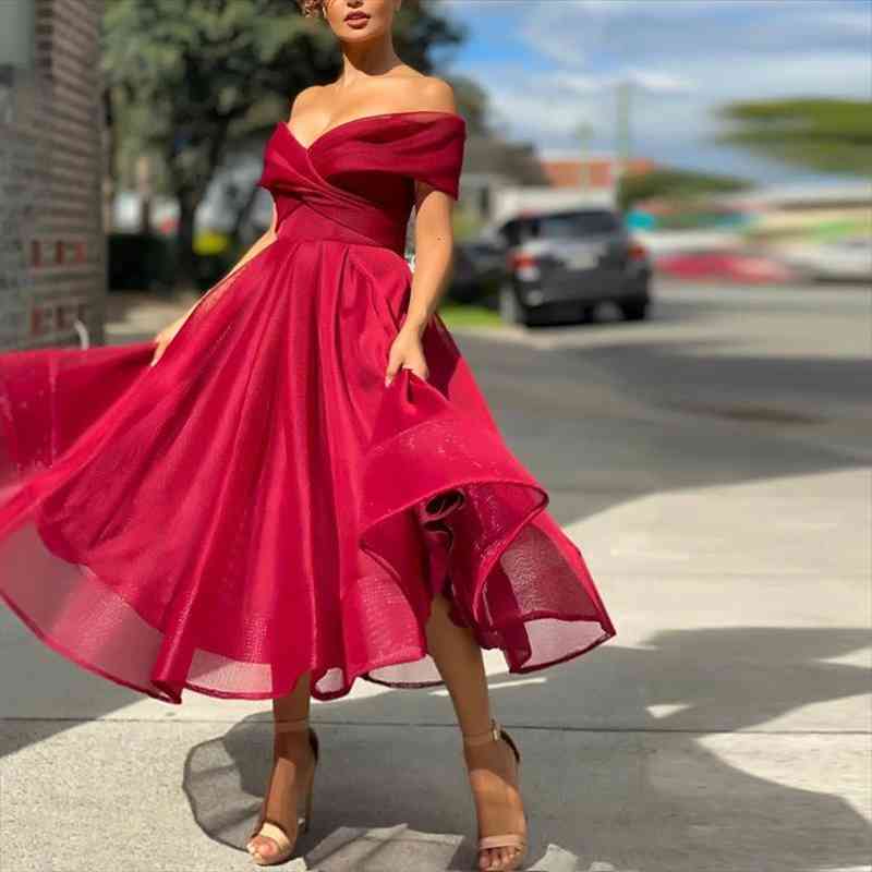 Sexy Off Shoulder Solid Mesh Long Dress Elegant Chic Wrap V Neck Ruffle Dress Fashion Women A-line Wedding Party, Black;gray
Sexy Off Shoulder Solid Mesh Long Dress Elegant Chic Wrap V Neck Ruffle Dress Fashion Women A-line Wedding Party, Black;gray