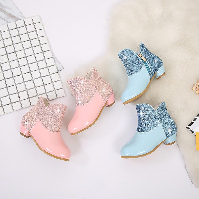 Girls Shoes Fashion Low Heel Children Short Boots Big Kids Sweet Style Princess Shoes Patent Leather Cotton SWF005, Swf004skyblue
Girls Shoes Fashion Low Heel Children Short Boots Big Kids Sweet Style Princess Shoes Patent Leather Cotton SWF005, Swf004skyblue