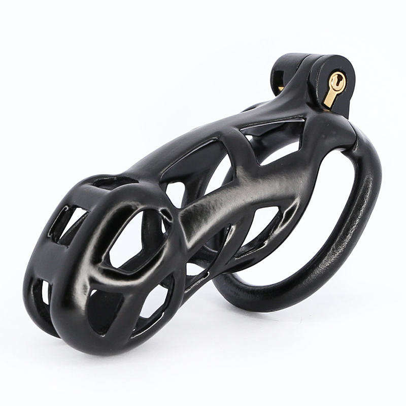 2021 New Design cobra 3D Printing Cock Cage Black Nylon resin Male Set Penis Ring Bondage Belt Fetish Adult Sex Toys Mamba chastity device
