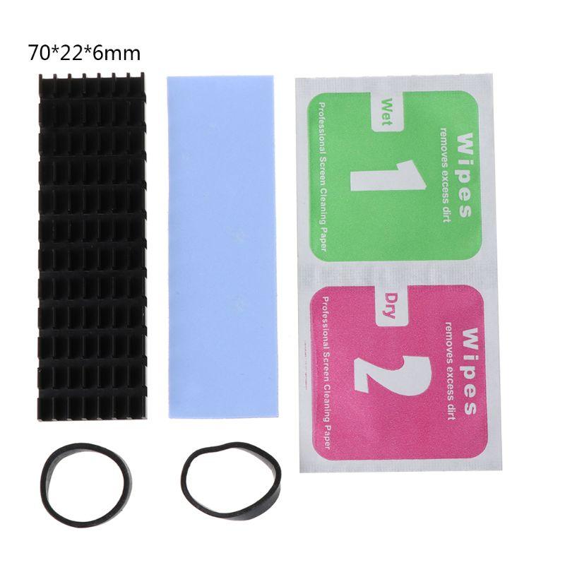 Heatsink Heat Dissipation Radiator M.2 NG-FF Cooling Heat Sink Thermal Pads for M.2 NG-FF 2280 PCI-E NVME SSD
Heatsink Heat Dissipation Radiator M.2 NG-FF Cooling Heat Sink Thermal Pads for M.2 NG-FF 2280 PCI-E NVME SSD