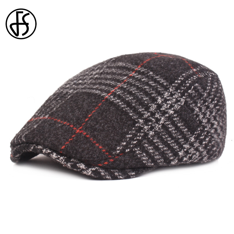 Berets FS Spring Winter Warm British Tweed Plaid Beret Cap For Men Sboy Hats Wool Flat Ivy Classic Striped Boina Masculina, Gray flat cap
Berets FS Spring Winter Warm British Tweed Plaid Beret Cap For Men Sboy Hats Wool Flat Ivy Classic Striped Boina Masculina, Gray flat cap