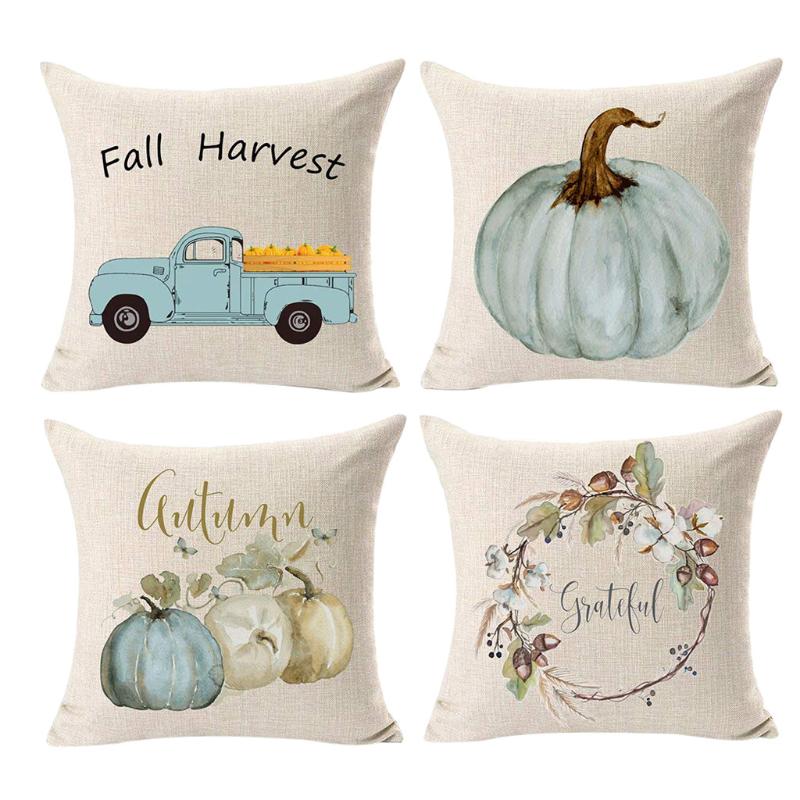 4PCS Thanksgiving Pillow Cover Happy Fall Autumn Pillowcase Home Decor Cushion Cover Throw Pillow Case Sofa Bed Decoration, As pic
4PCS Thanksgiving Pillow Cover Happy Fall Autumn Pillowcase Home Decor Cushion Cover Throw Pillow Case Sofa Bed Decoration, As pic