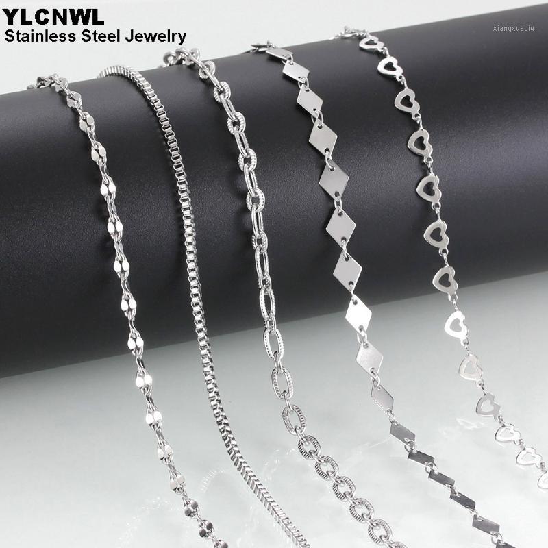 Chains Thin Stainless Steel Women Girl Chain Necklaces Fashion Charm Ladies Jewelry Birthday Gift, Silver
Chains Thin Stainless Steel Women Girl Chain Necklaces Fashion Charm Ladies Jewelry Birthday Gift, Silver