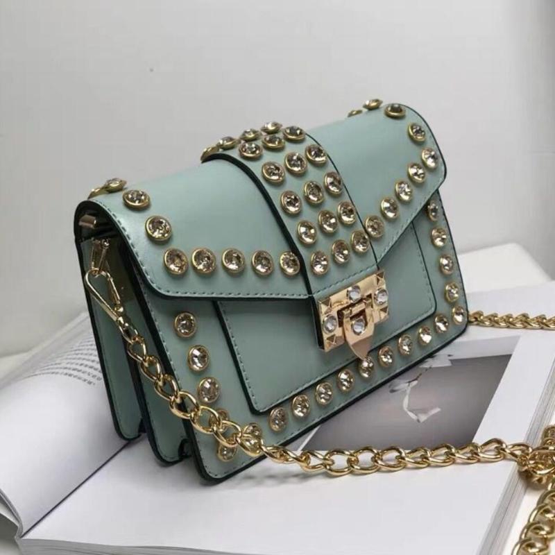 Rivet Flip Purse Women Casual Shoulder Messenger Bags Metal Lock Fashion Diamond Small Square Bags Luxury Designer Chain Handbag, Black
Rivet Flip Purse Women Casual Shoulder Messenger Bags Metal Lock Fashion Diamond Small Square Bags Luxury Designer Chain Handbag, Black