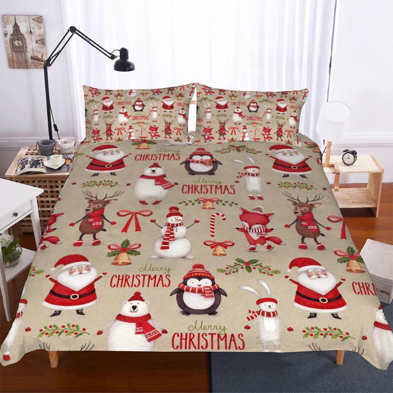 BEST.WENSD Merry Christmas duvet cover king size 2-3pcs/sets 3D Santa Claus duvet cover Pillow Super kin Queen Beds1, As picture
BEST.WENSD Merry Christmas duvet cover king size 2-3pcs/sets 3D Santa Claus duvet cover Pillow Super kin Queen Beds1, As picture