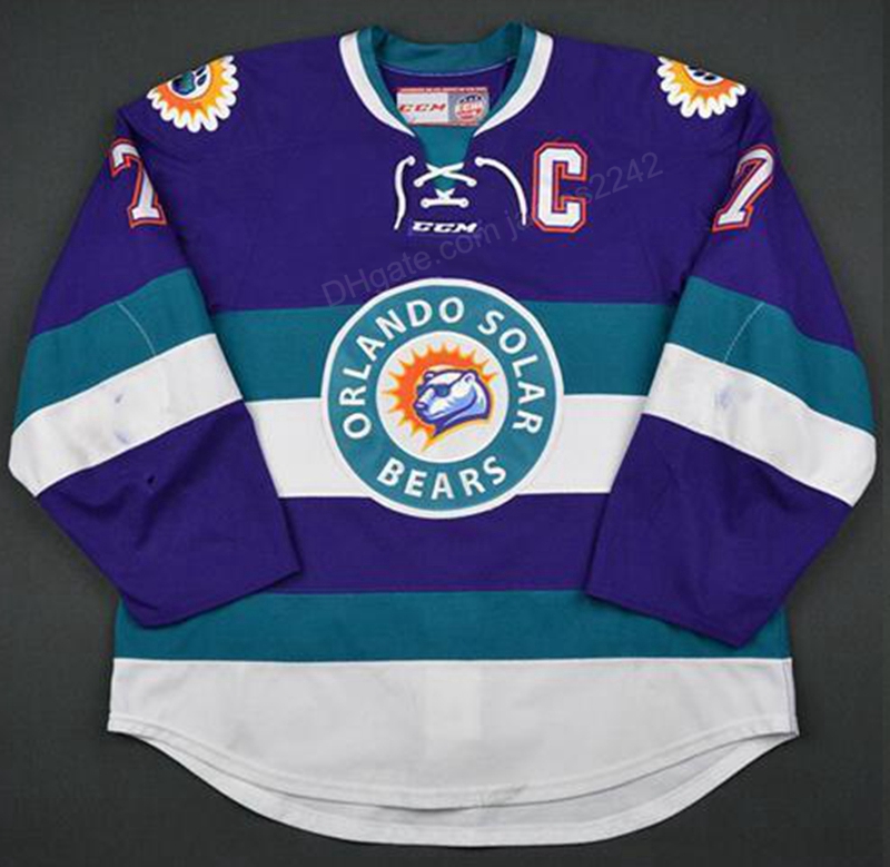 Cheap Custom Retro Orlando Solar Bears 27 Eric Faille hockey Jersey Men's Stitched Any Size 2XS-5XL Name Or Number jersey Top Quality, Black