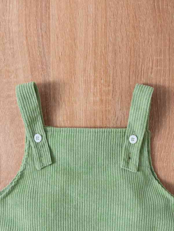 Baby Pocket Side Corduroy Overall Dress SHE
