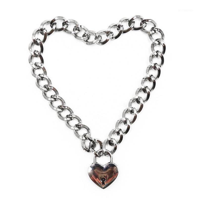 DreamBell Fashion Women Punk Cool Neck Collar Slave Game Pet Heart-Shape Padlock Metal Choker Necklace1
DreamBell Fashion Women Punk Cool Neck Collar Slave Game Pet Heart-Shape Padlock Metal Choker Necklace1