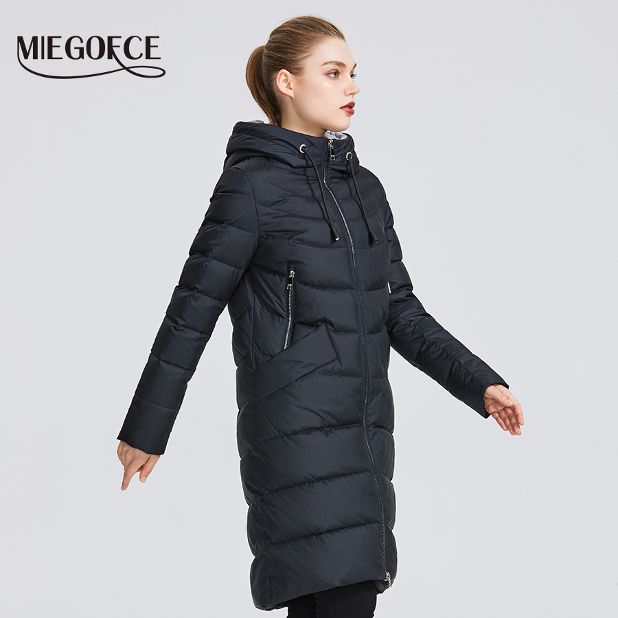 MIEGOFCE New Winter Women's Jacket Coat Simple Women Parkas Warm Winter Women's Coat HighQuality BiologicalDown Parkas 200928