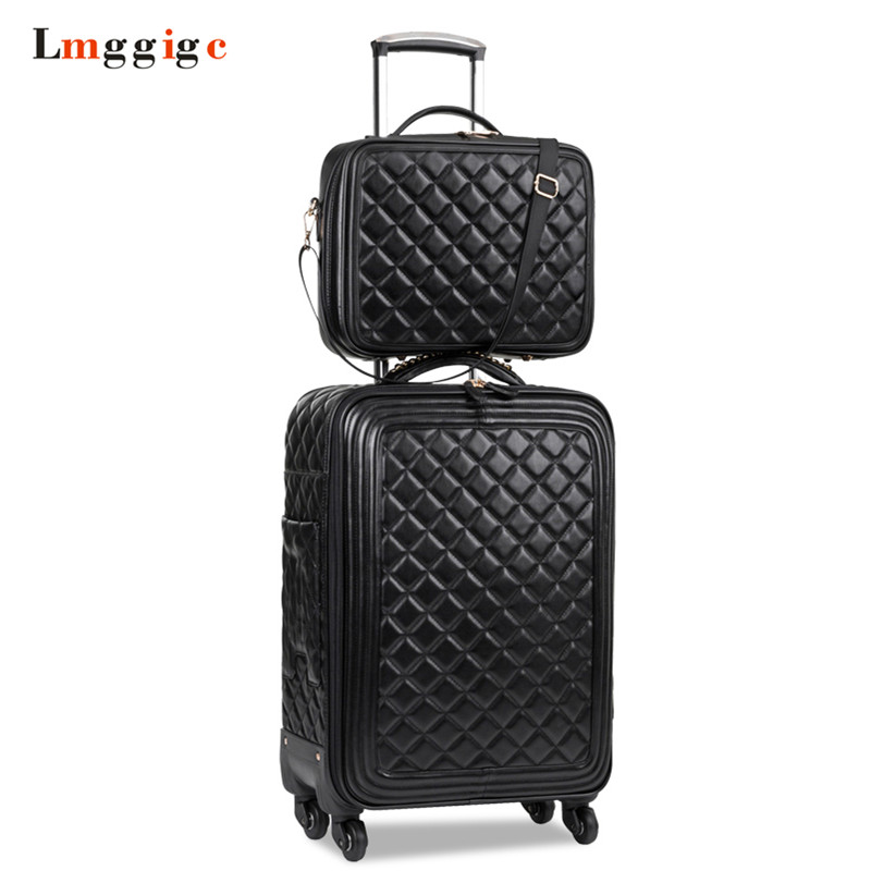Women Luggage set,High quality PU leather Suitcase bag,Universal wheels Carry-Ons,Grid pattern Carrier,,drag box
Women Luggage set,High quality PU leather Suitcase bag,Universal wheels Carry-Ons,Grid pattern Carrier,,drag box
