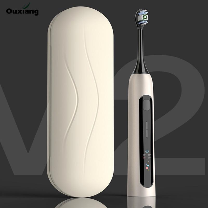 OUXIANG V2 2020 New Adult Sonic Electric Toothbrush IPX7 Ultrasonic Automatic Fast Charge Tooth Brush with Touch Screen
OUXIANG V2 2020 New Adult Sonic Electric Toothbrush IPX7 Ultrasonic Automatic Fast Charge Tooth Brush with Touch Screen