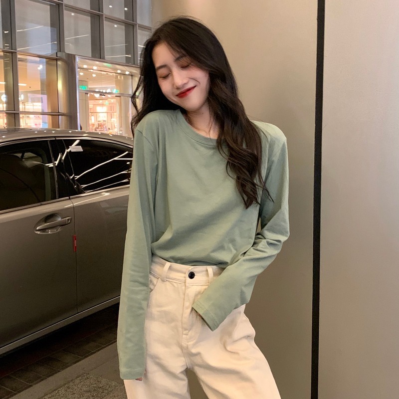 2021 New Korean Style Women's Vintage Solid To-neck Bottoming Tees Lady Office Clothes Popular Fall Spring Clothing GJGX, Brick red
2021 New Korean Style Women's Vintage Solid To-neck Bottoming Tees Lady Office Clothes Popular Fall Spring Clothing GJGX, Brick red