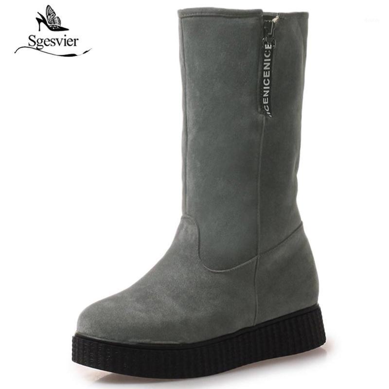 Sgesvier Size 34-43 Women Half Snow Boots Wedges Mid Calf Boots Thick Fur Shoes For Cold Winter Warm Women Footwears OX9101, Black
Sgesvier Size 34-43 Women Half Snow Boots Wedges Mid Calf Boots Thick Fur Shoes For Cold Winter Warm Women Footwears OX9101, Black