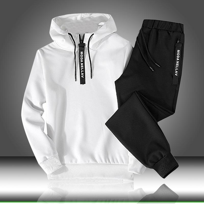 Sets Tracksuit Men Autumn Winter Hooded Sweatshirt Drawstring Outfit Sportswear 2020 Male Suit Pullover Two Piece Set Casual, Em114 white
Sets Tracksuit Men Autumn Winter Hooded Sweatshirt Drawstring Outfit Sportswear 2020 Male Suit Pullover Two Piece Set Casual, Em114 white