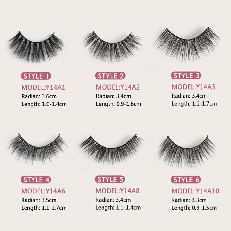 14 Pairs Mink Hair False Eyelashes Natural Fake Eyelashes Faux Sable Hair Long Thick Extension Cosmetics Makeup Tool 
14 Pairs Mink Hair False Eyelashes Natural Fake Eyelashes Faux Sable Hair Long Thick Extension Cosmetics Makeup Tool