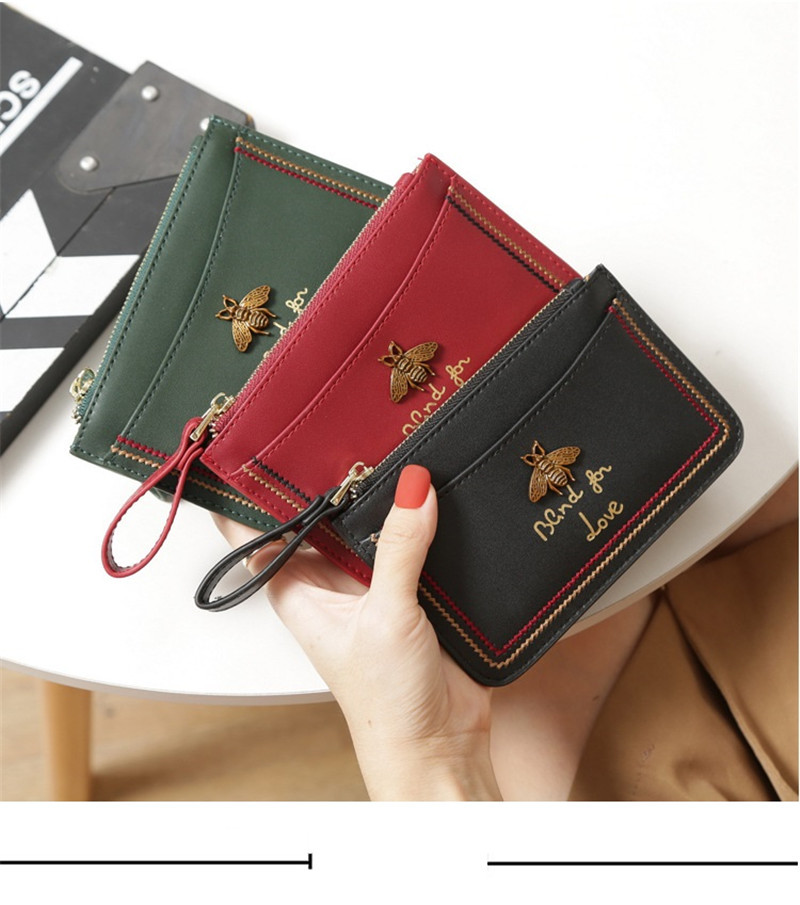 HBP credit card holder cards wallet real leather with key ring Clip Bank Card Bag women mens Coin Pocket slim wallet bee metail bucket, Black
HBP credit card holder cards wallet real leather with key ring Clip Bank Card Bag women mens Coin Pocket slim wallet bee metail bucket, Black
